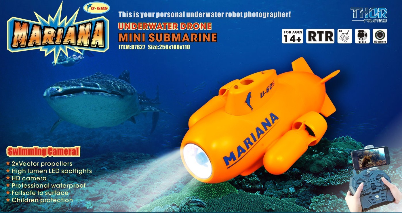 rc submarine with camera